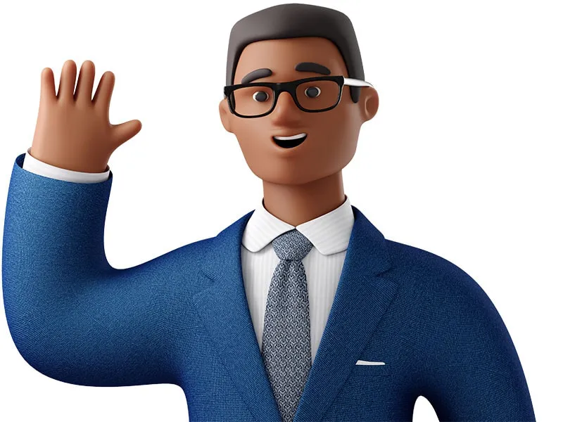 3D human model close-up